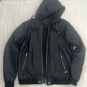 Diesel leather jacket size xxl Italian size